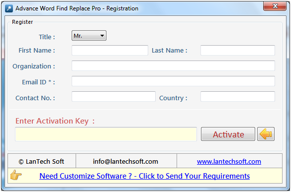 Advance word find and replace